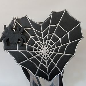 NWOT Halloween Spider Web Backpack Purse